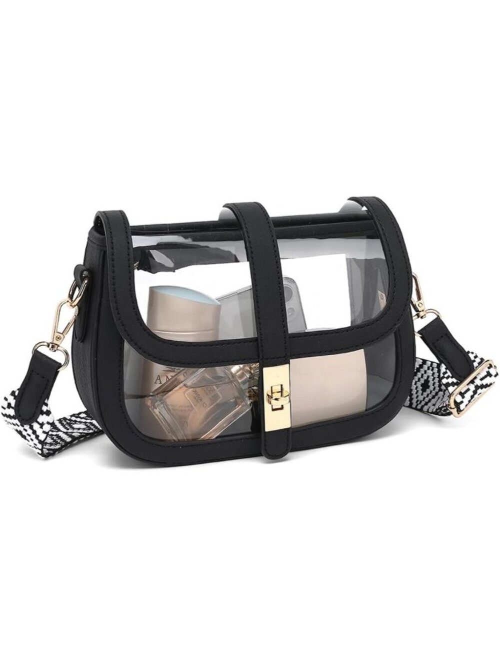 Clear Stadium Bag - Cute Crossbody Purse for Concerts & Events, Small & Stylish